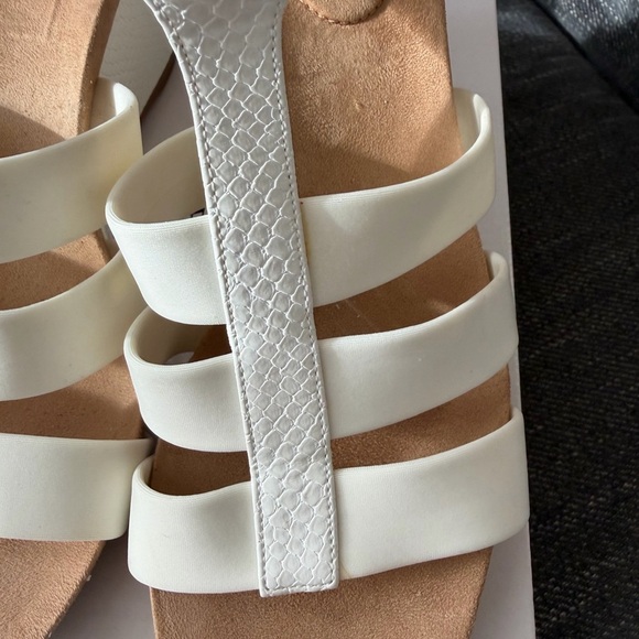 Alfani Women's 8.5M White Wedge Strappy Heels - Picture 7 of 16